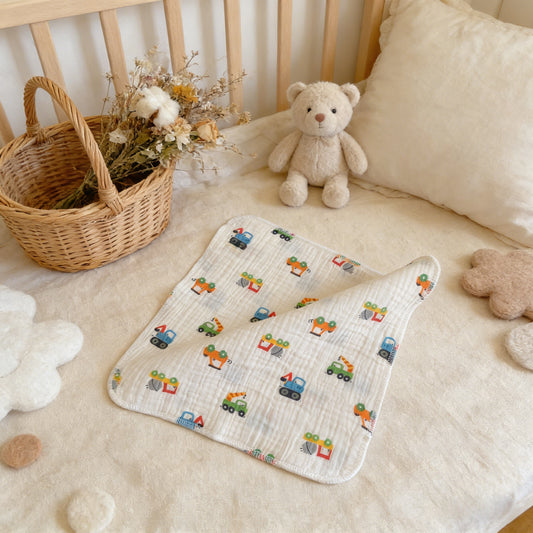 Construction Vehicle Baby Washcloth