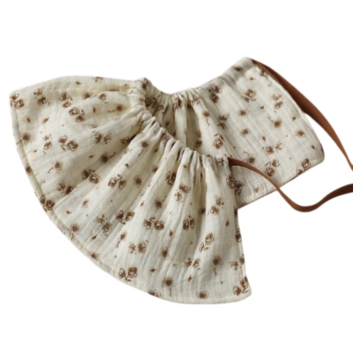 Vintage Rose Drawstring Baby Bib