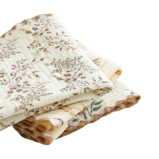 Little Forest Baby Washcloth Set on a white background