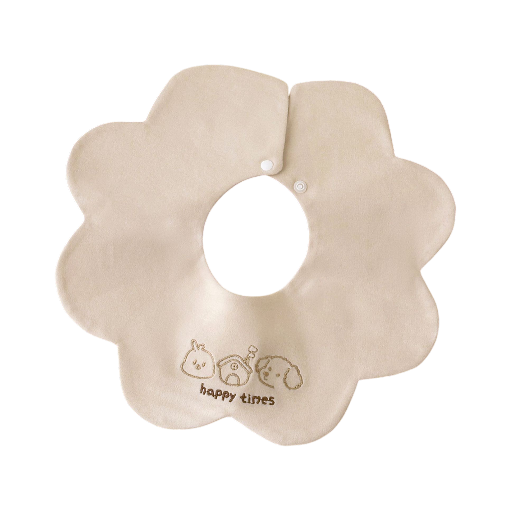 Happy Time Petal Baby Bib