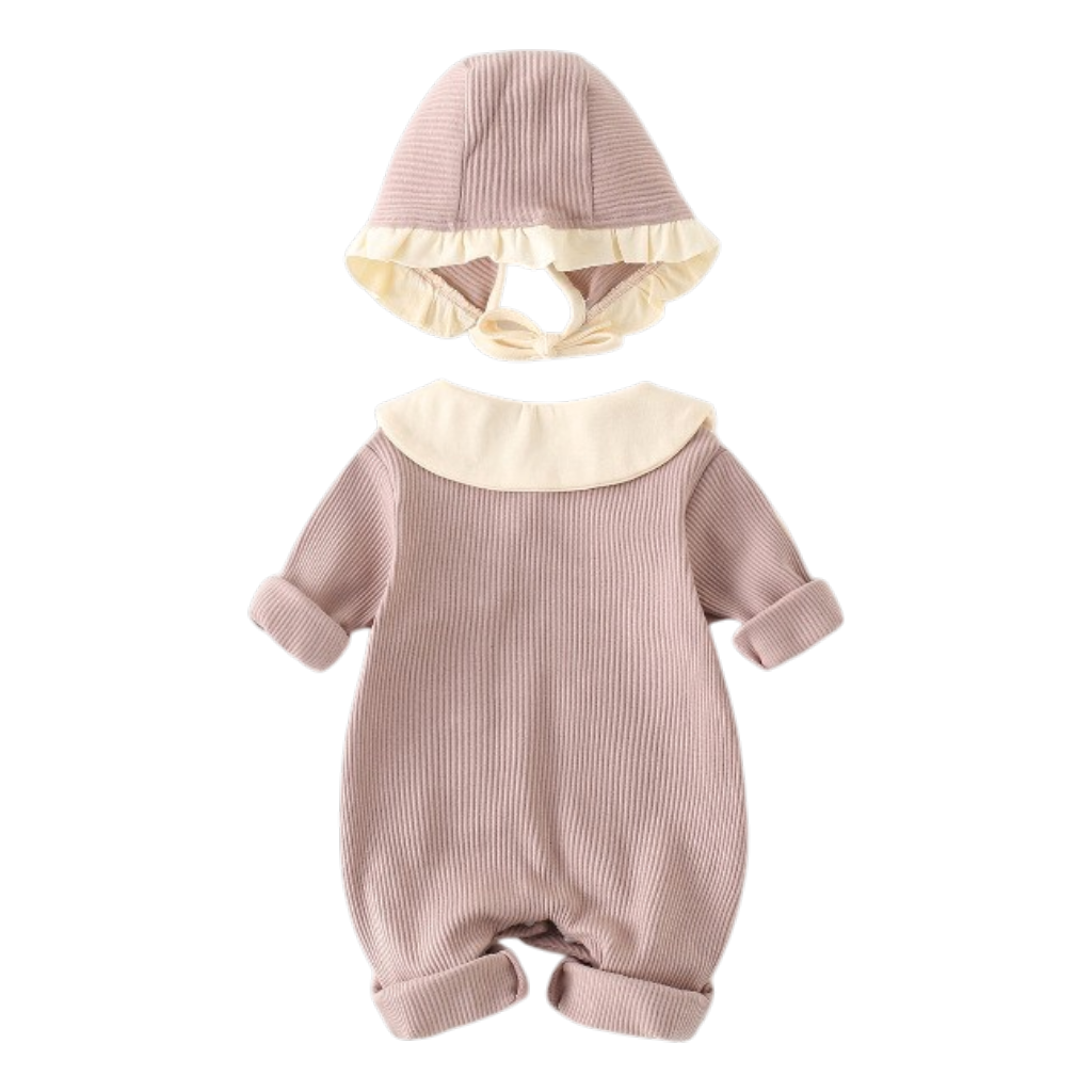 Pink Bunny Baby Romper Set