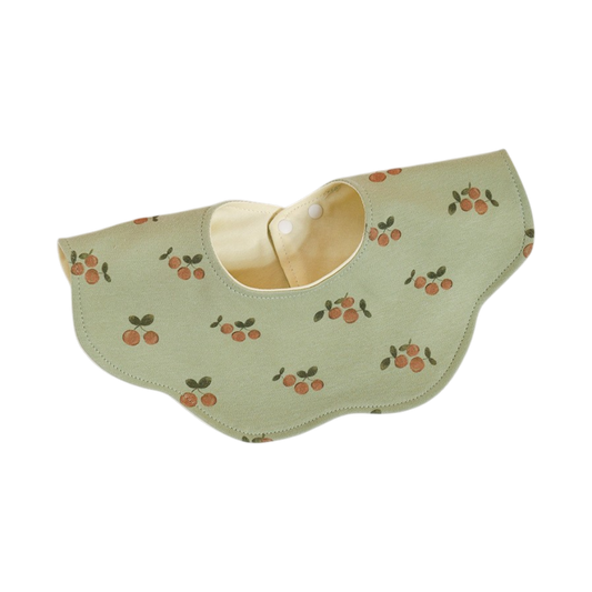 Green Orange Baby Bib