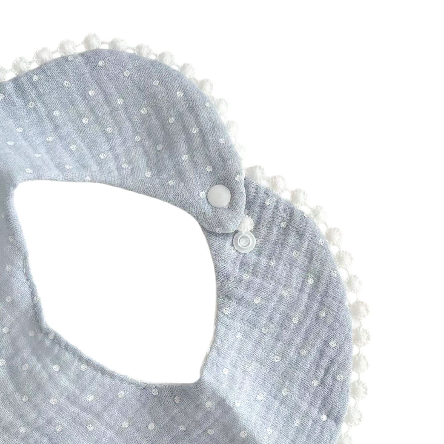 Little Blue Polka Dot Bib