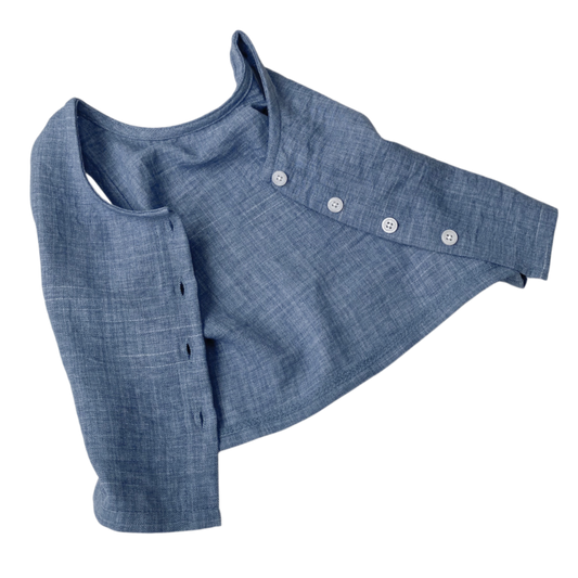 Classic Denim Vest & Shorts Set product image