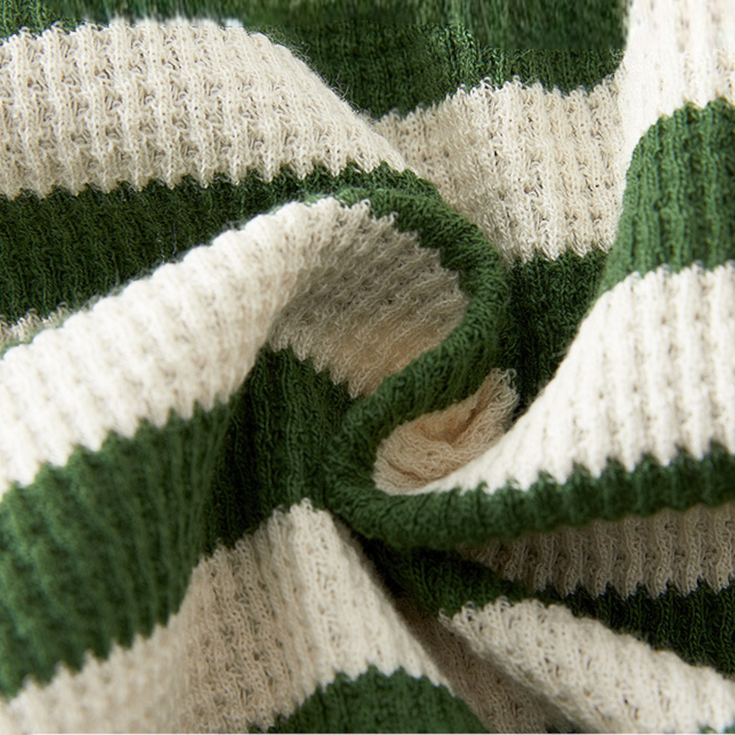 Green Striped Sleeveless Baby Bodysuit