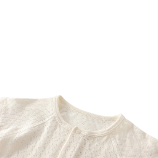 White Little Bear Baby Romper