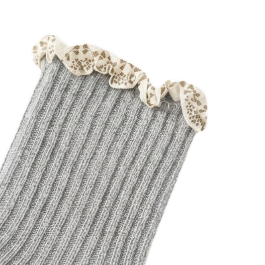 Gray Ruffle Baby Socks product image