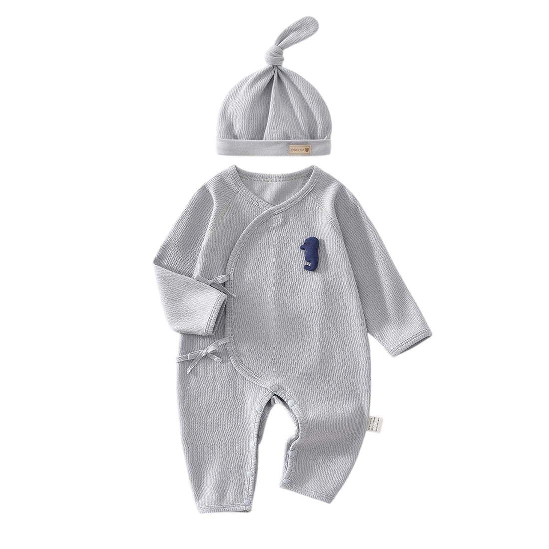 Blue Seahorse Long Sleeve Baby Romper Set for a newborn romper versus bodysuit guide