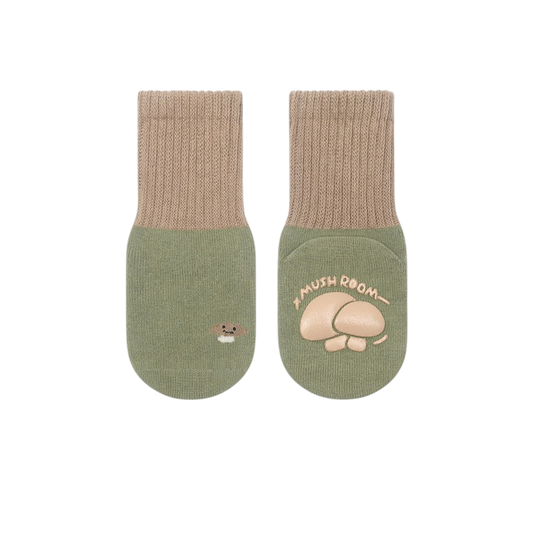 Green Mushroom Baby Socks for organizing baby drawers for everyday changes