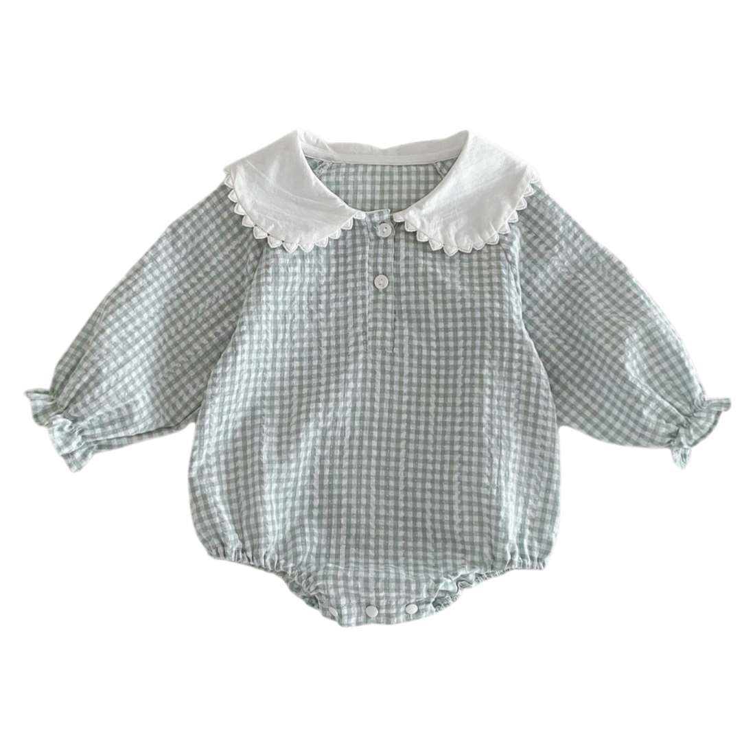 Peter Pan Collar Plaid Baby Outfit for an 18-24 M and 2T toddler clothes checklist