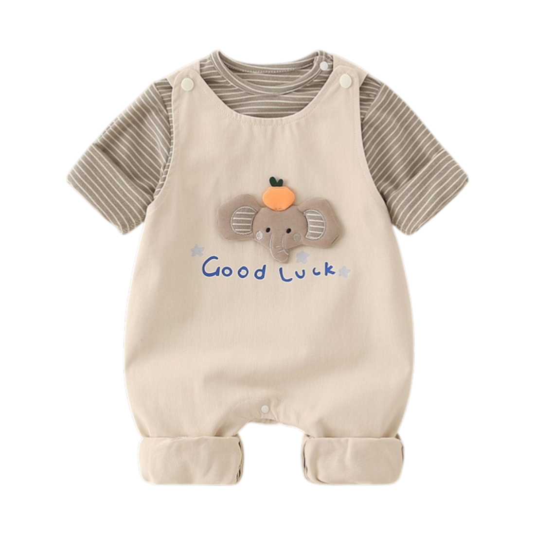 Striped Elephant Baby Set for everyday baby basics for daycare and outings