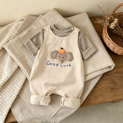 Striped Elephant Baby Set