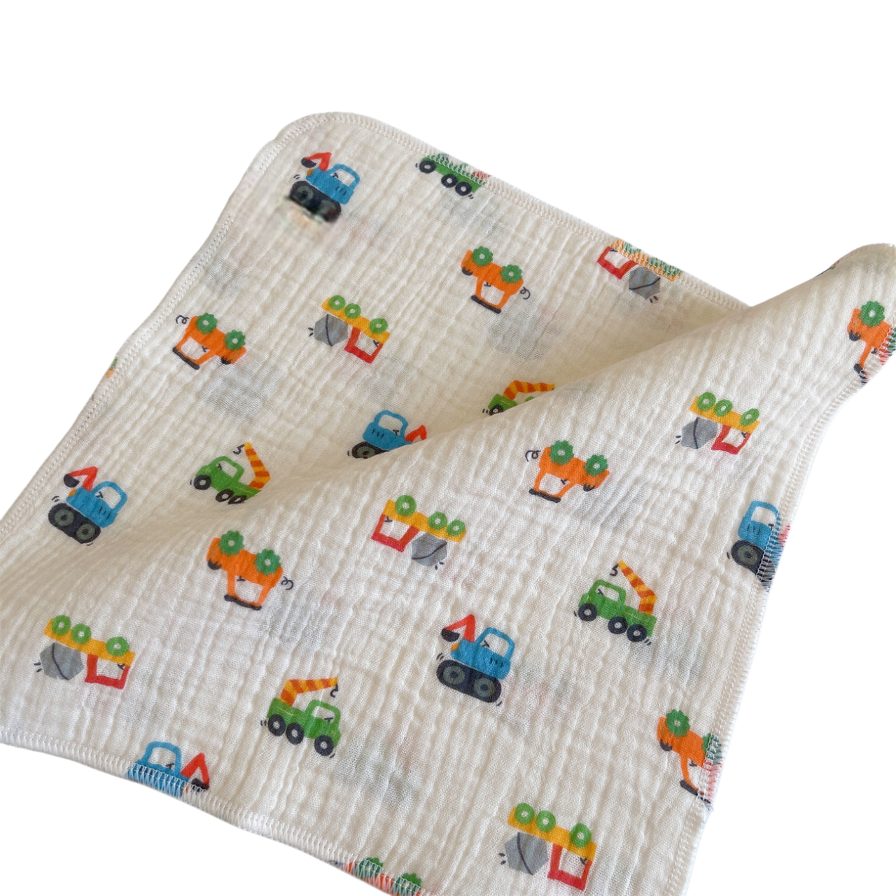 Construction Vehicle Baby Washcloth