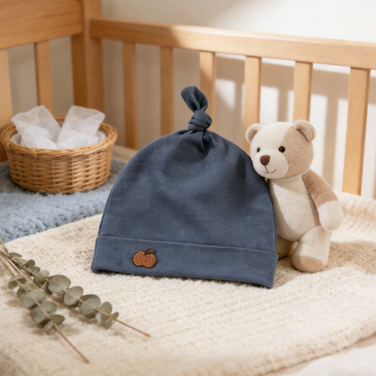 Blue Little Orange Baby Hat