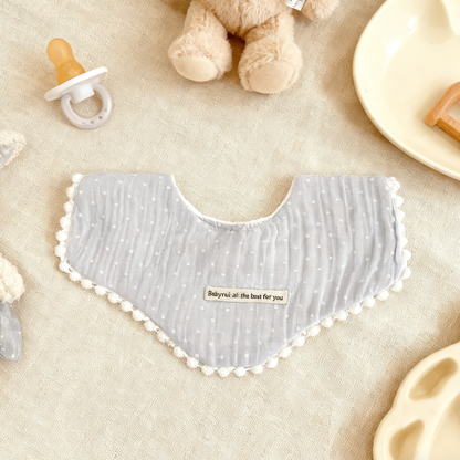 Little Blue Polka Dot Bib