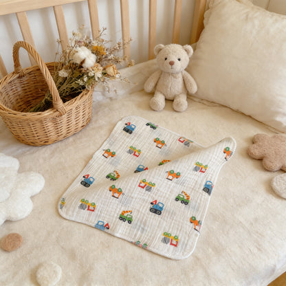 Construction Vehicle Baby Washcloth