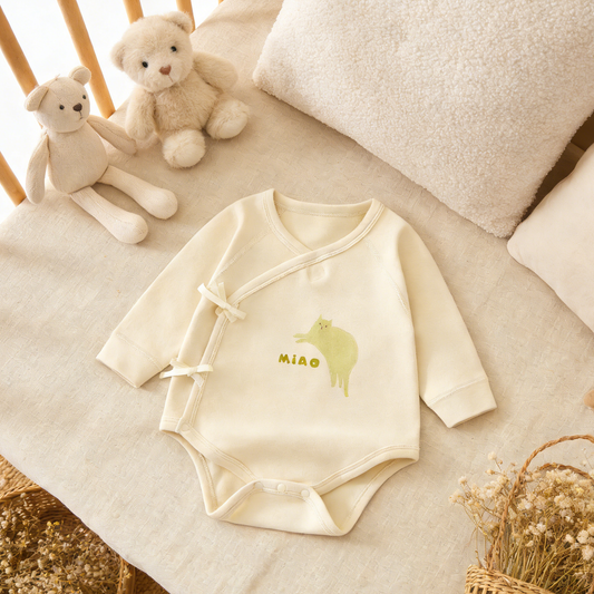 Apricot Cat Baby Bodysuit