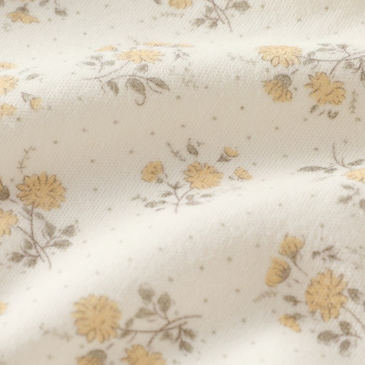 Sunflower Newborn Half-Back Bodysuit on a white background, view 6