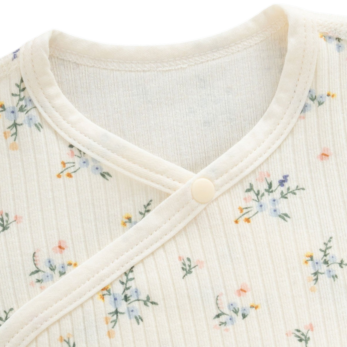 Little Blue Flower Baby Bodysuit Set