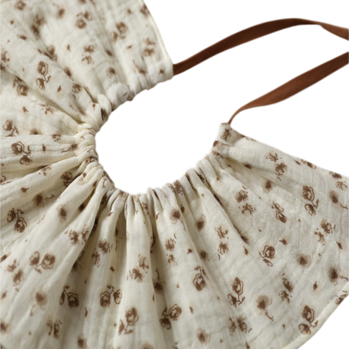 Vintage Rose Drawstring Baby Bib