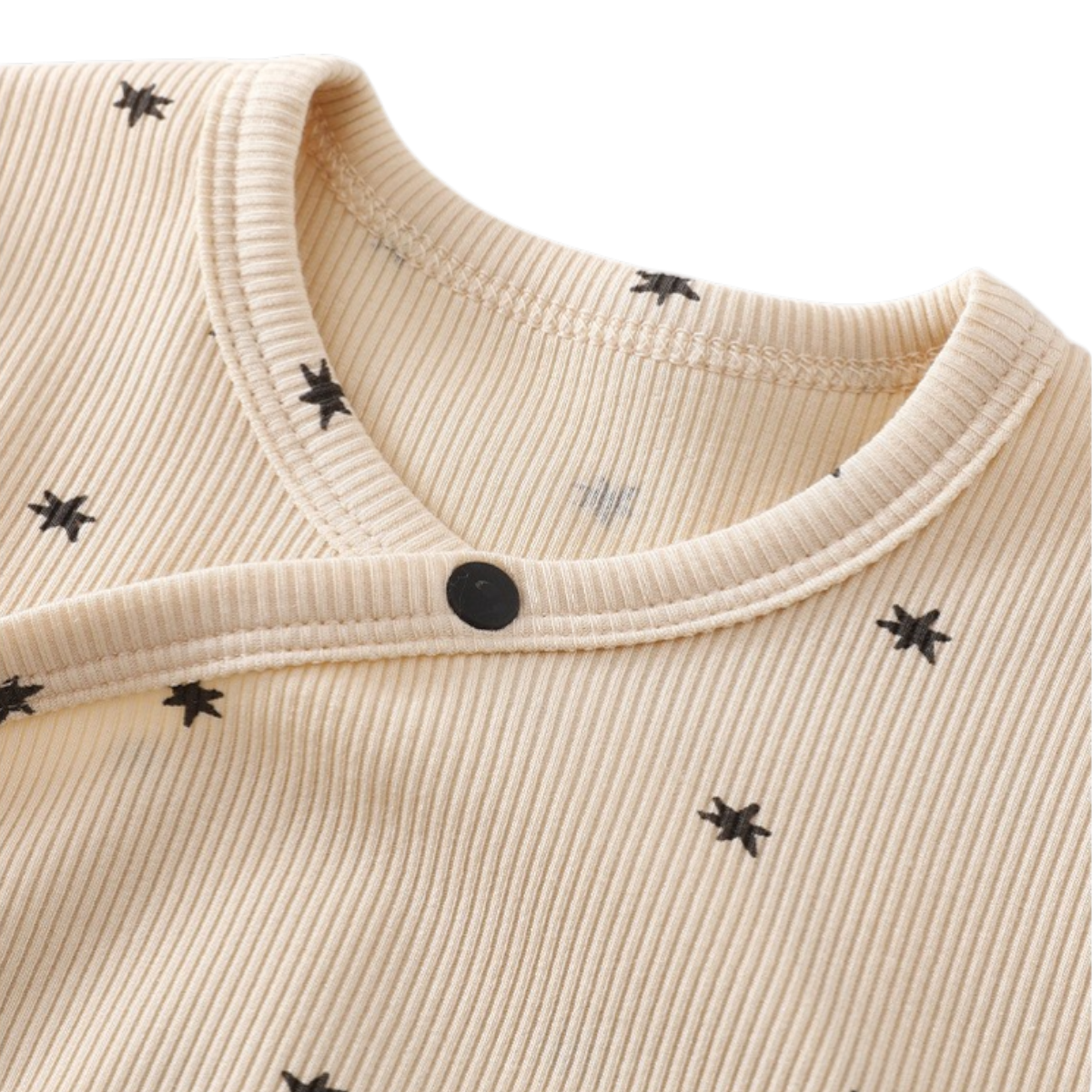 Apricot Black Star Baby Bodysuit