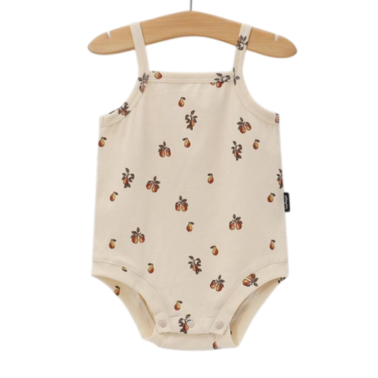 Pear Sleeveless Baby Bodysuit