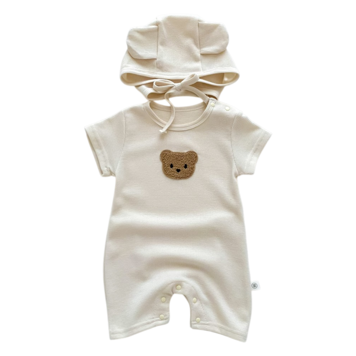Bear Baby Romper & Hat Set