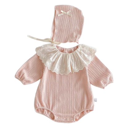 Pink Baby Bodysuit & Hat Set
