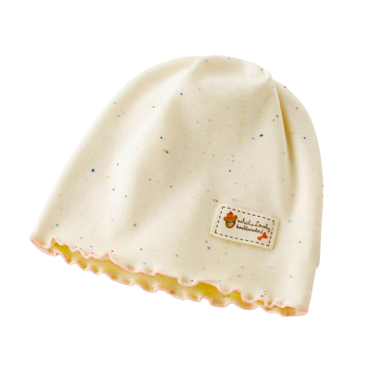 Yellow Confetti Baby Hat
