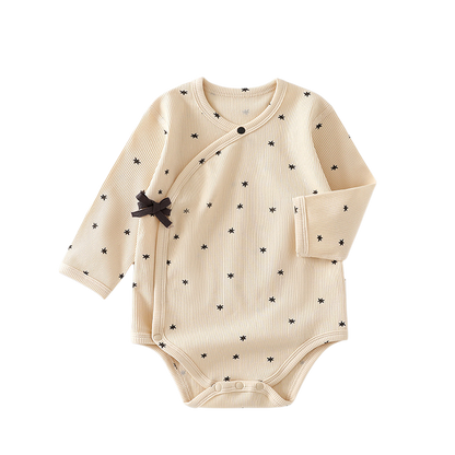 Apricot Black Star Baby Bodysuit