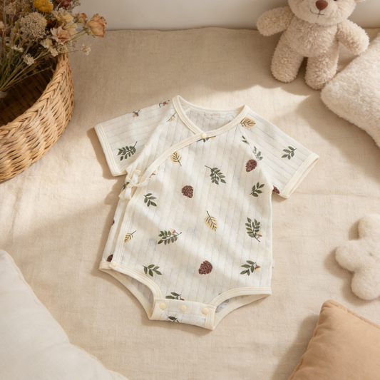 Acorn Short Sleeve Baby Bodysuit
