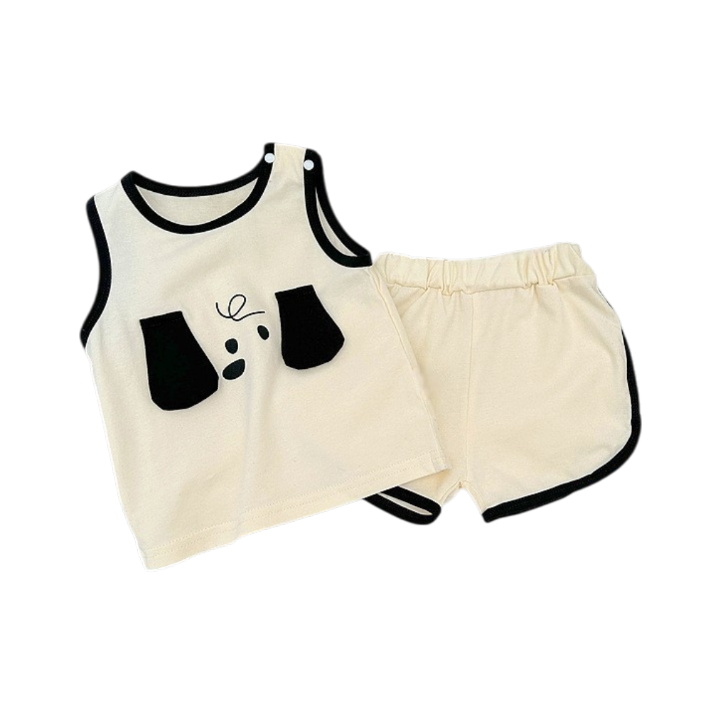 Puppy Tank Top Baby Outfit Set