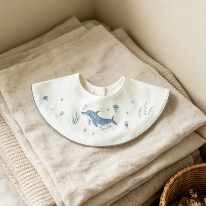 Ocean Dolphin Baby Bib