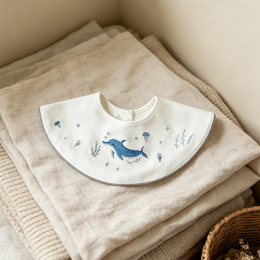 Ocean Dolphin Baby Bib product image