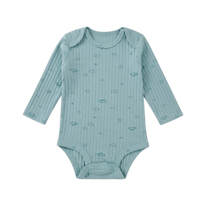 Blue Sky Long-Sleeve Baby Bodysuit