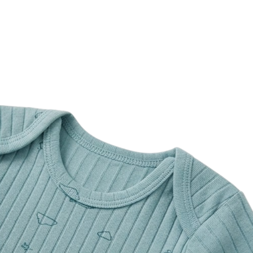Blue Sky Long-Sleeve Baby Bodysuit