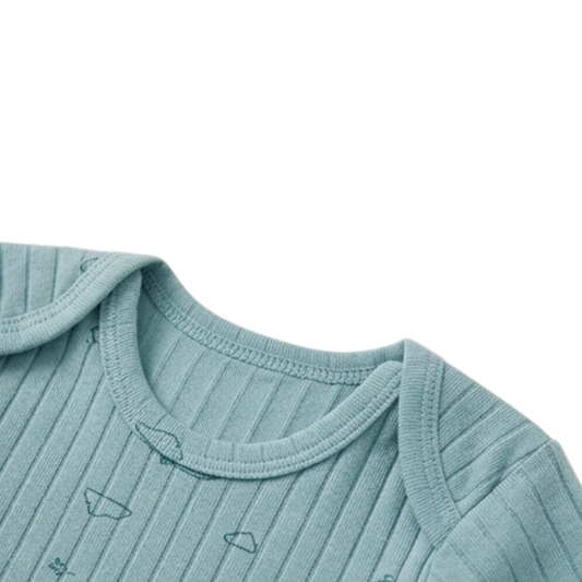 Blue Sky Long-Sleeve Baby Bodysuit
