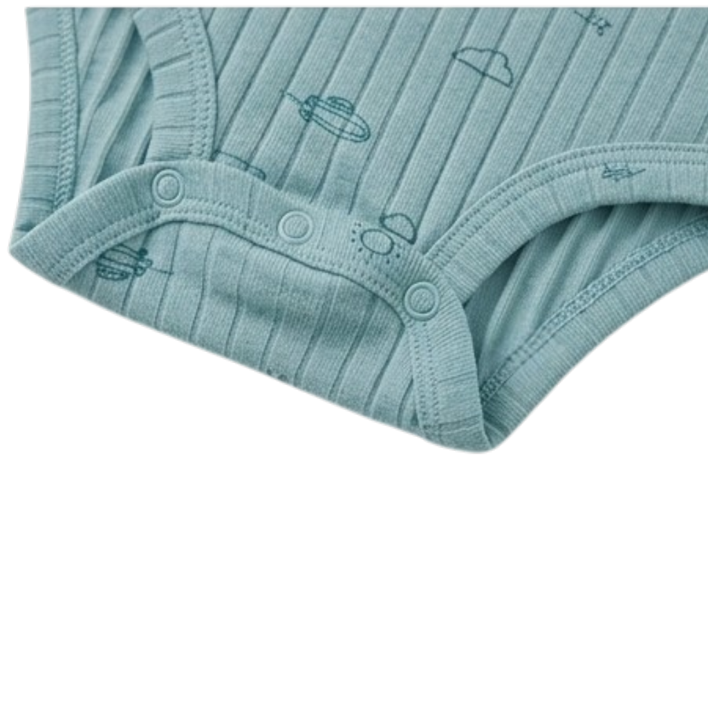 Blue Sky Long-Sleeve Baby Bodysuit