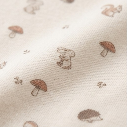 Khaki Squirrel Short-Sleeve Baby Bodysuit