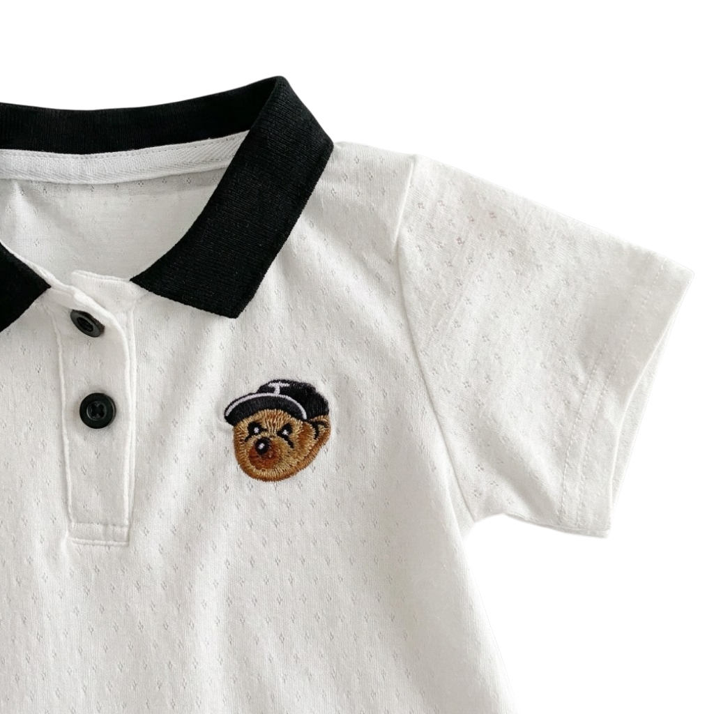 White Bear Polo Short-Sleeve Outfit