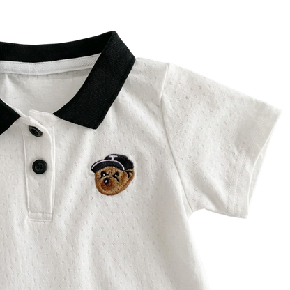 White Bear Polo Short-Sleeve Outfit