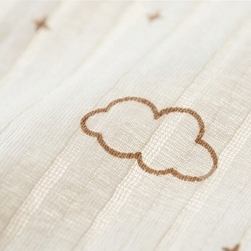 Cream Cloud Sleeveless Baby Bodysuit