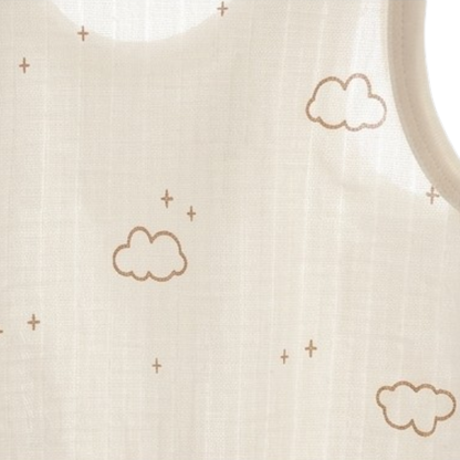 Cream Cloud Sleeveless Baby Bodysuit