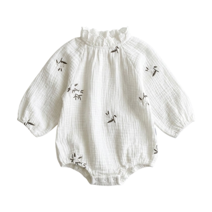 Vintage White Lace Baby Bodysuit