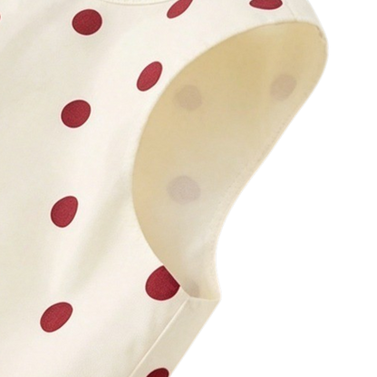 Polka-Dot Sleeveless Baby Top and Bloomer Set