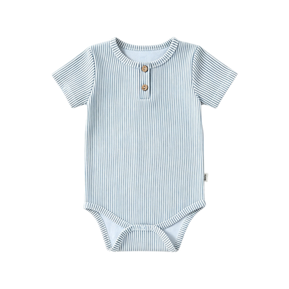 Stripe Short-Sleeve Baby Bodysuit
