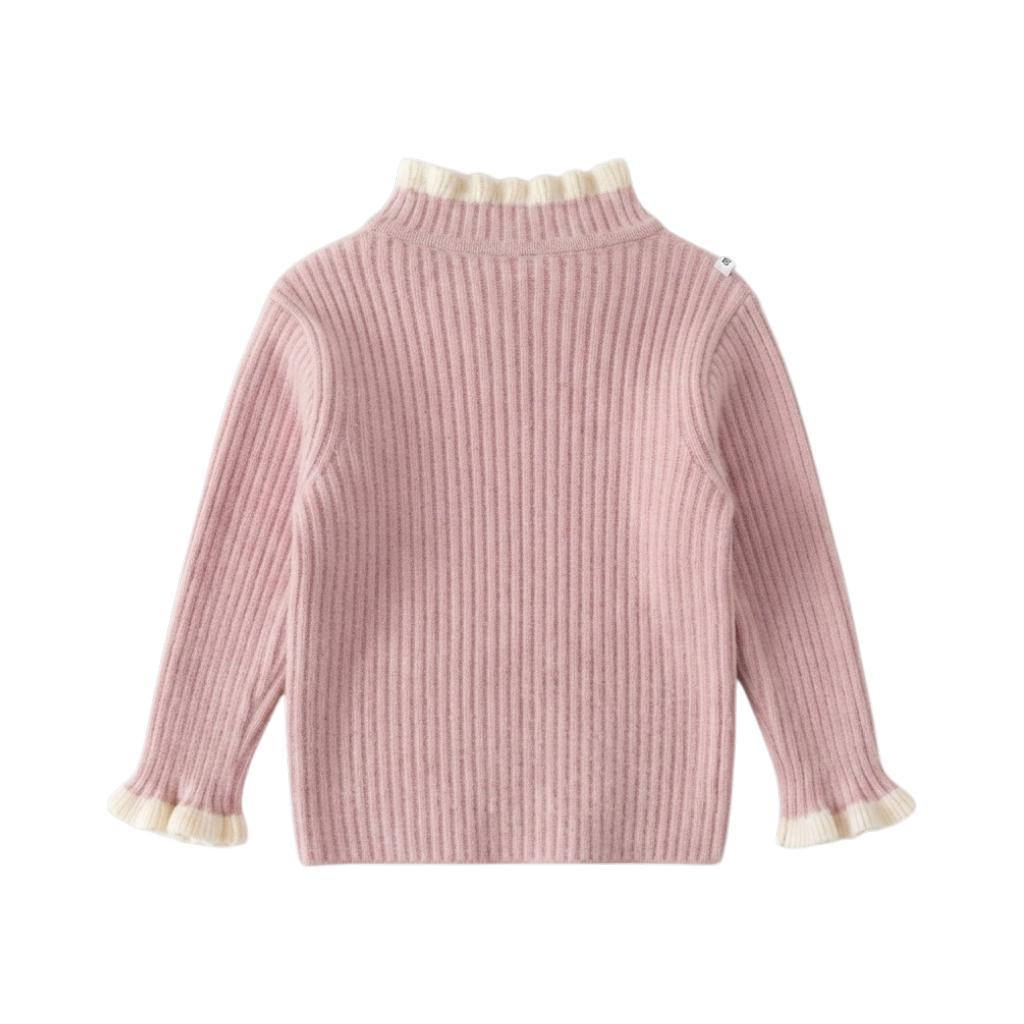Pink Bow Knit Baby Sweater