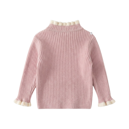 Pink Bow Knit Baby Sweater