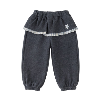 Charcoal Star Gingham Baby Joggers