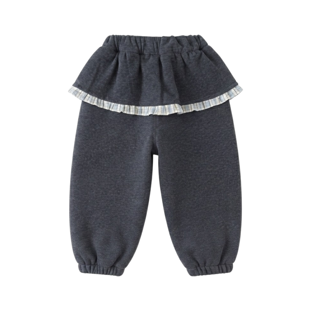 Charcoal Star Gingham Baby Joggers